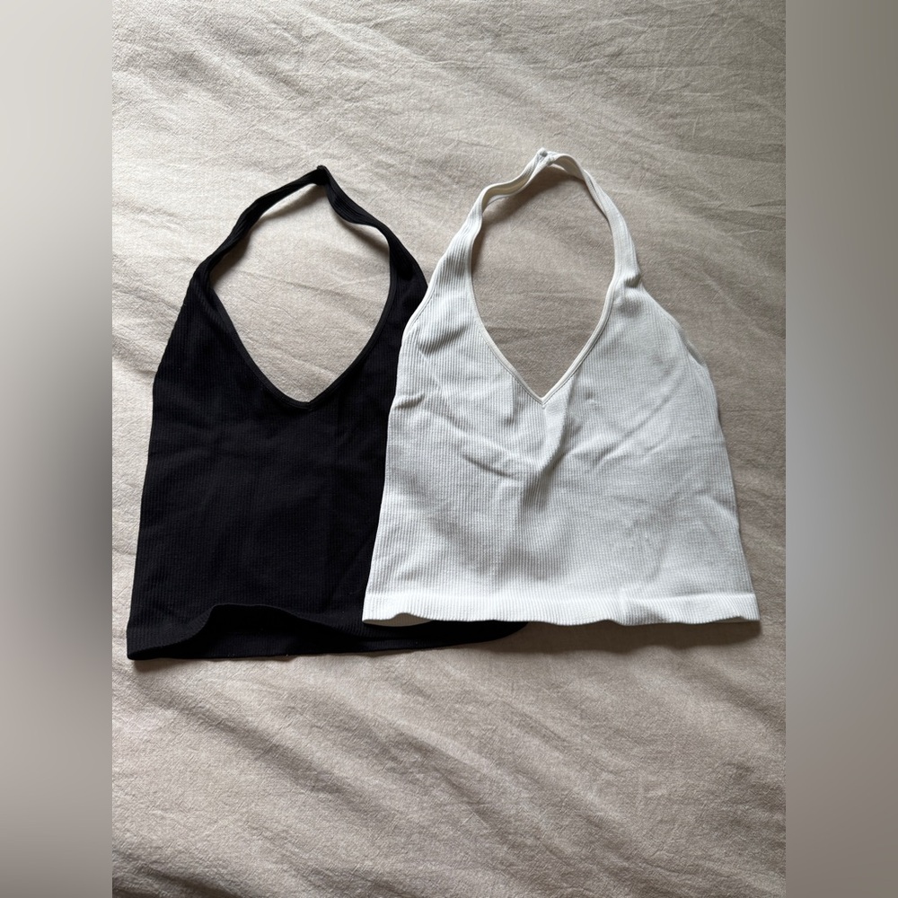 Black and White Halter Tops Bundle